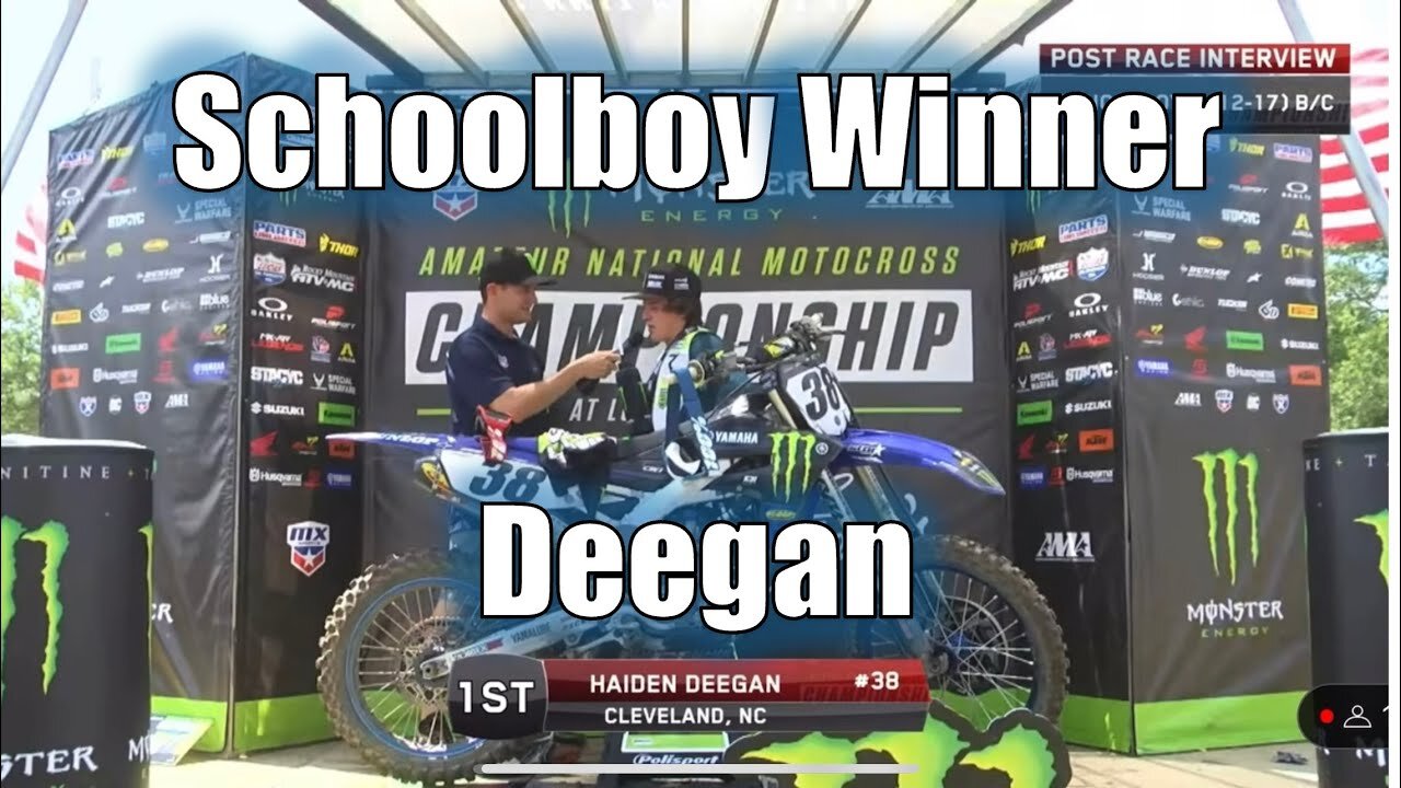 Deegan Wins Schoolboy Moto 1 - Loretta Lynn 2022 after DNF Full Moto