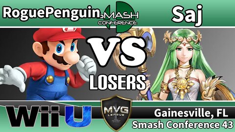 RoguePenguin (Mario) vs. Saj (Palutena & Marth) - SSB4 Losers R9 - SC43