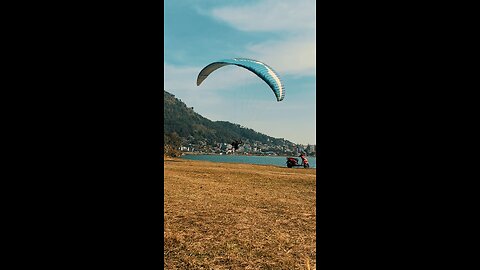 Paragliding in Pokhara, Nepal