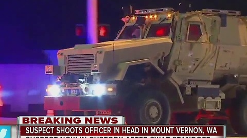 WA police officer shot responding to call, suspected shooter in custody