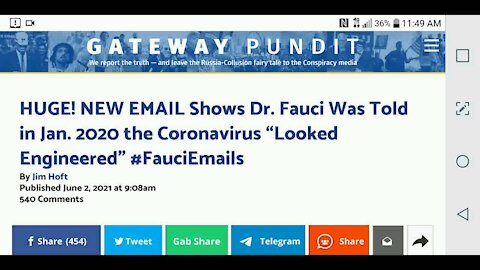 Fauci Emails Reveal a Different Narrative Hidden From the Public...