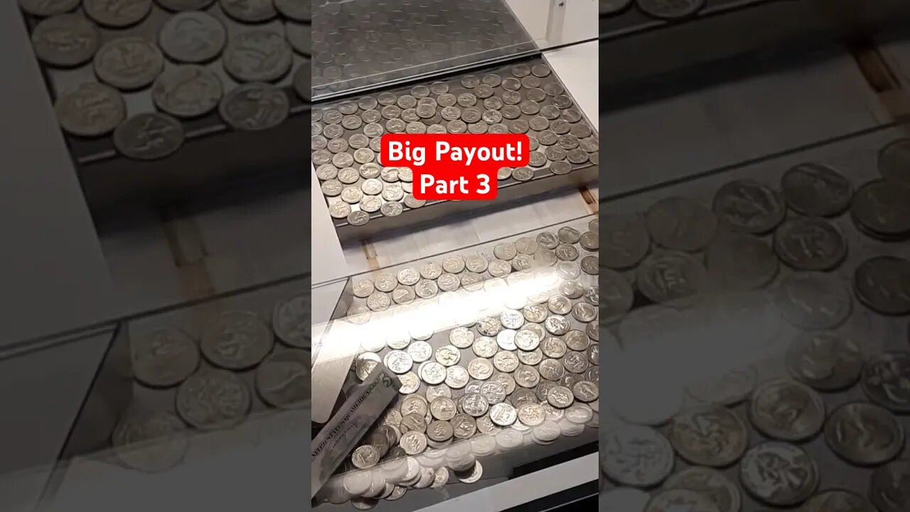 Big Payout! Bonus Hole Coin Pusher. Pt3. #coinpusher #arcade #coinpusherjackpot