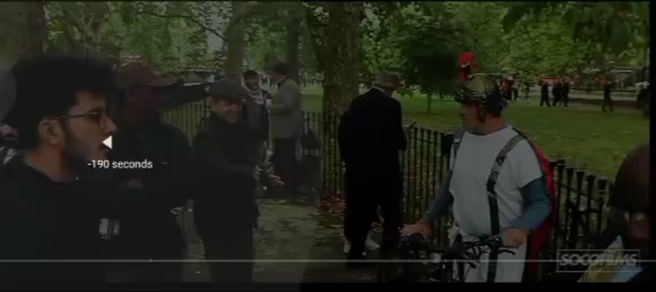 Orlando of Speakers Corner asks Muslims why they're in a Europe country but believe in Sharia law