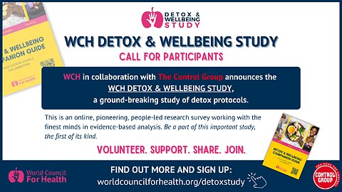 Join WCH and the Control Group Detox Study - Be a Part of History!