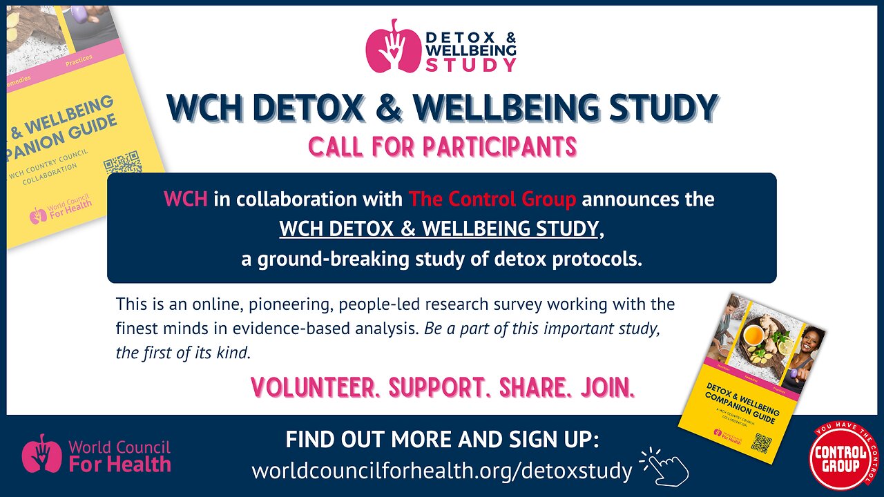 Join WCH and the Control Group Detox Study - Be a Part of History!