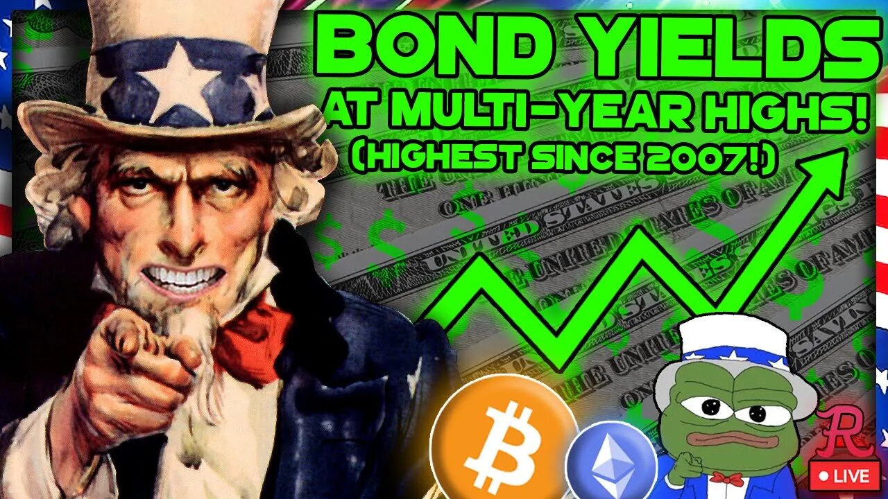 BTC LIVE - BOND YIELDS FLYING! Bitcoin Up!