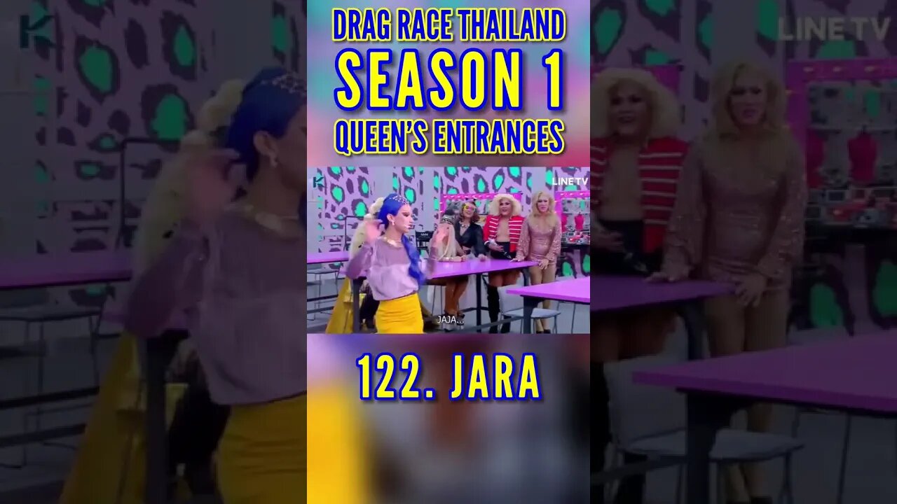 Drag Race Thailand Queen’s Entrance Season 1 🩷 122 JaJa 🩵 #dragracethailandseason1