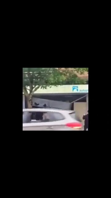 Crashes into Car Insurance Building #ironic #irony #shorts