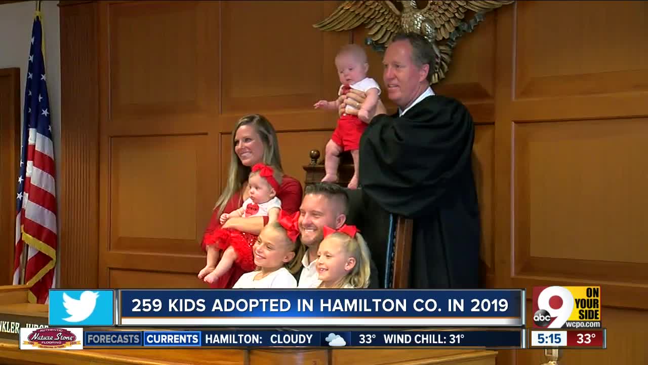 Hamilton County Job and Family Services set record high number of adoptions in 2019