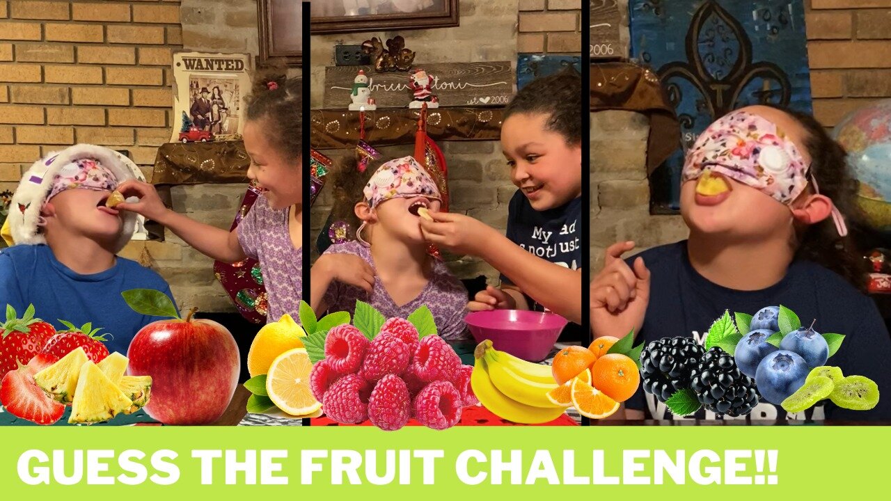 BLINDFOLD Guess The Fruit Challenge !! | Kids challenge |