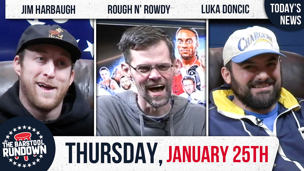 Jim Harbaugh Saved The Chargers - Barstool Rundown - January 25th, 2024