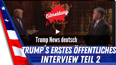 Teil 2 von Trump`s erstem Video vor einer Kamera, nachdem er Washington verlassen hat.