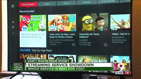 Streaming service showdown