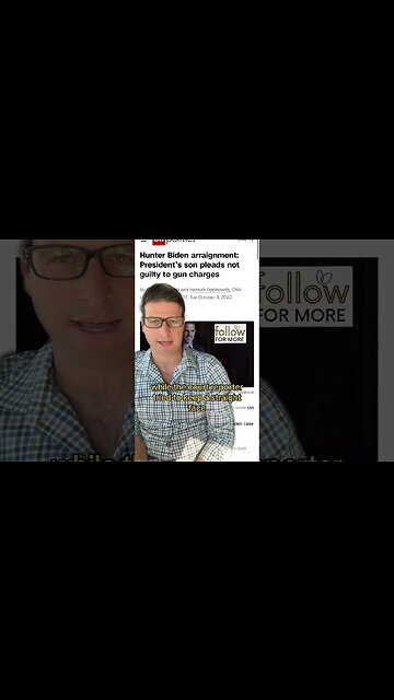 Hunter Biden Pleads NOT Guilty to Gun Charges..