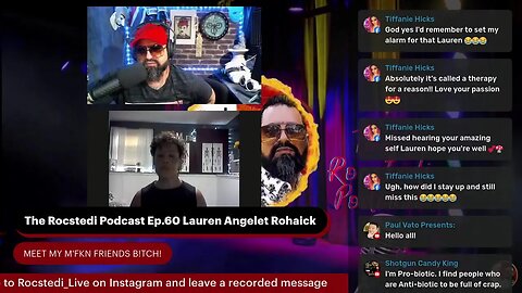 The Rocstedi Podcast 'Meet My M'FKN Friends B!TCH!' Ep.60 Lauren Angelet Rohaick