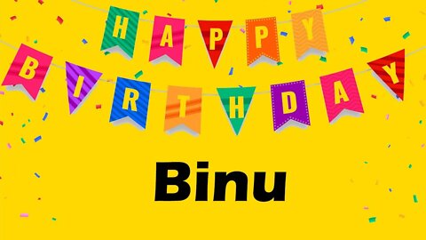Happy Birthday to Binu - Birthday Wish From Birthday Bash