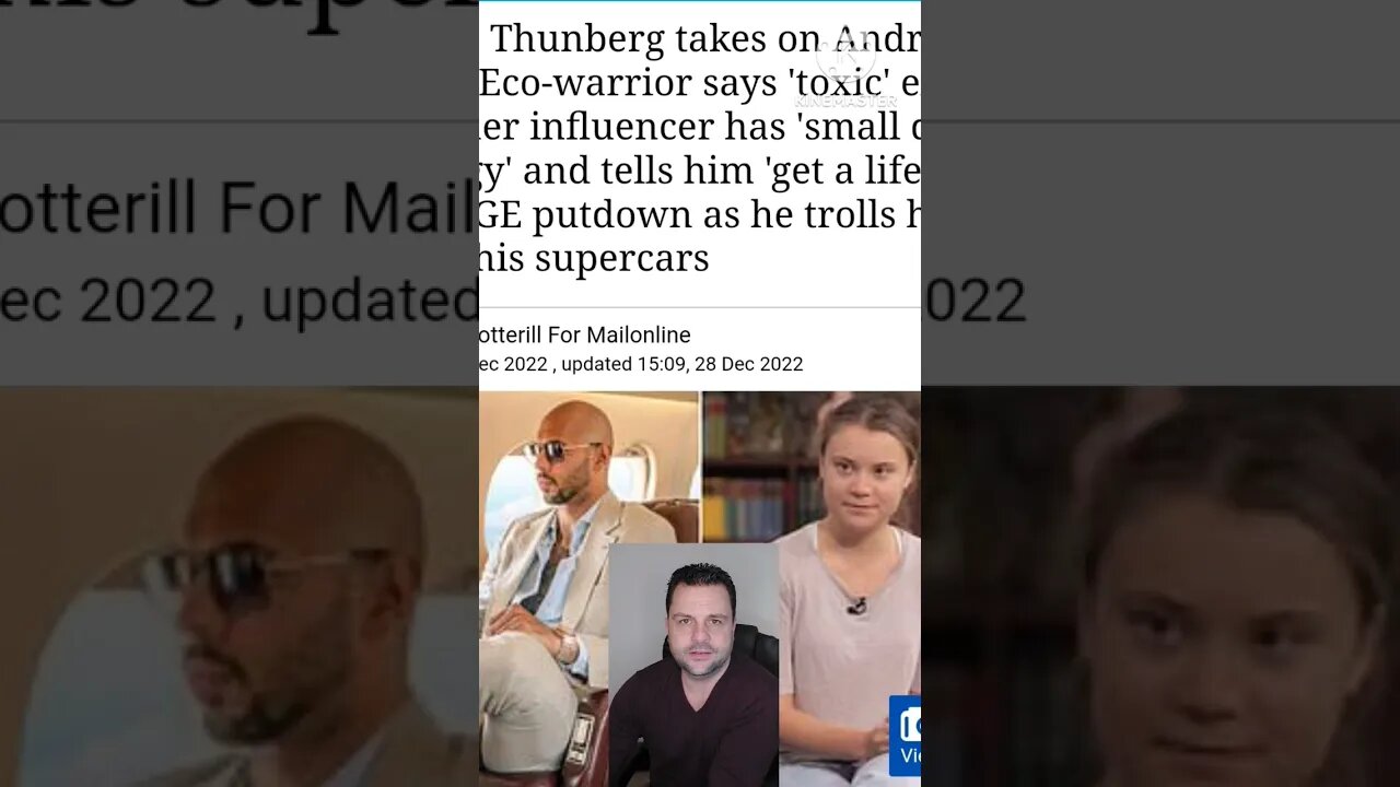 Greta Thunberg burns Andrew Tate