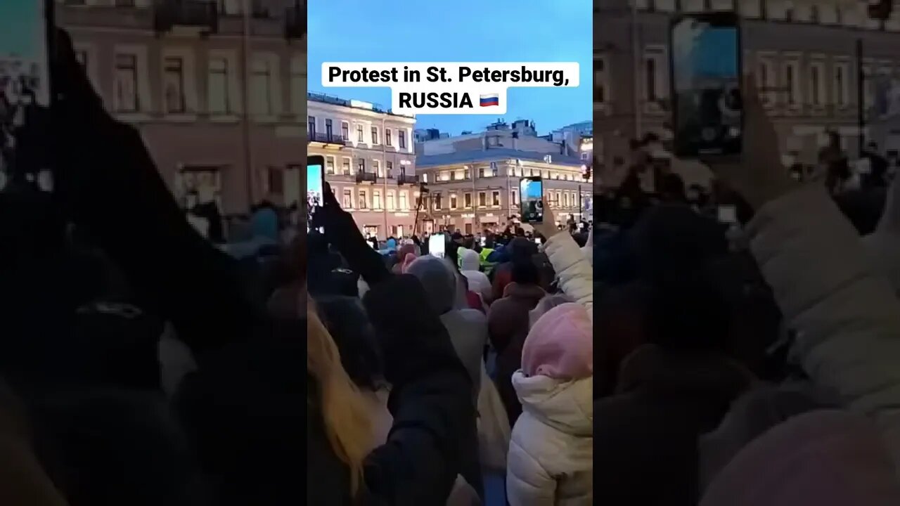 Protest in St. Petersburg, RUSSIA 🇷🇺