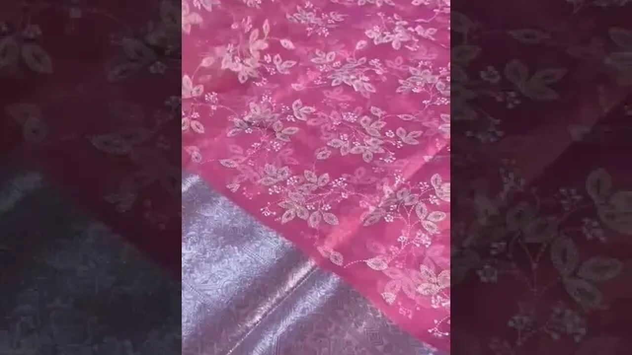 Kanjivaram silk saree| kanjivaram organza silk saree