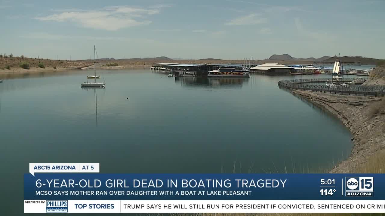 6-year-old girl dead after being hit by a boat at Lake Pleasant