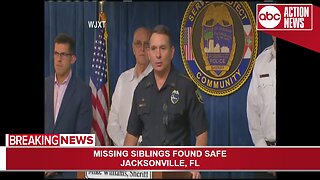 Sheriff updates where two Jacksonville siblings were found safe