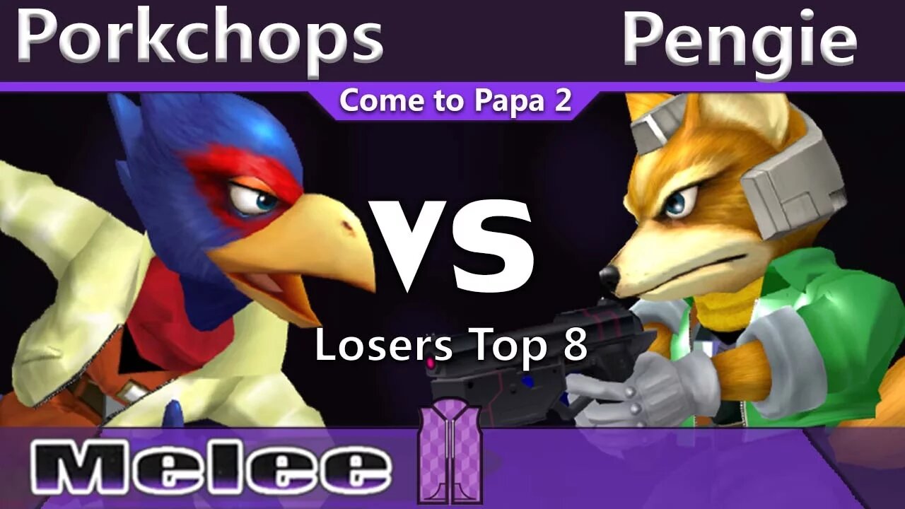 VS|PPG Porkchops (Falco) vs. Pengie (Fox) - Melee Losers Top 8 - CTP2