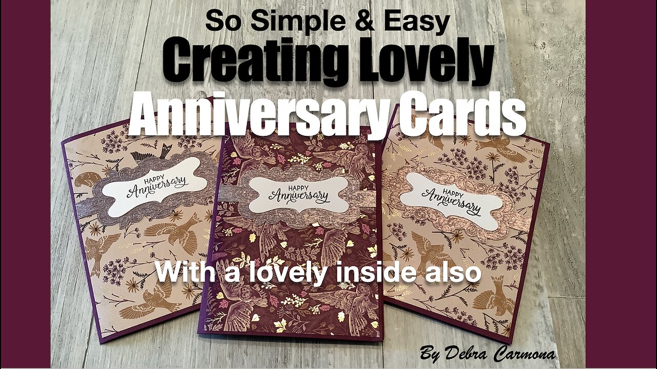 Easy Elegant Anniversary Cards