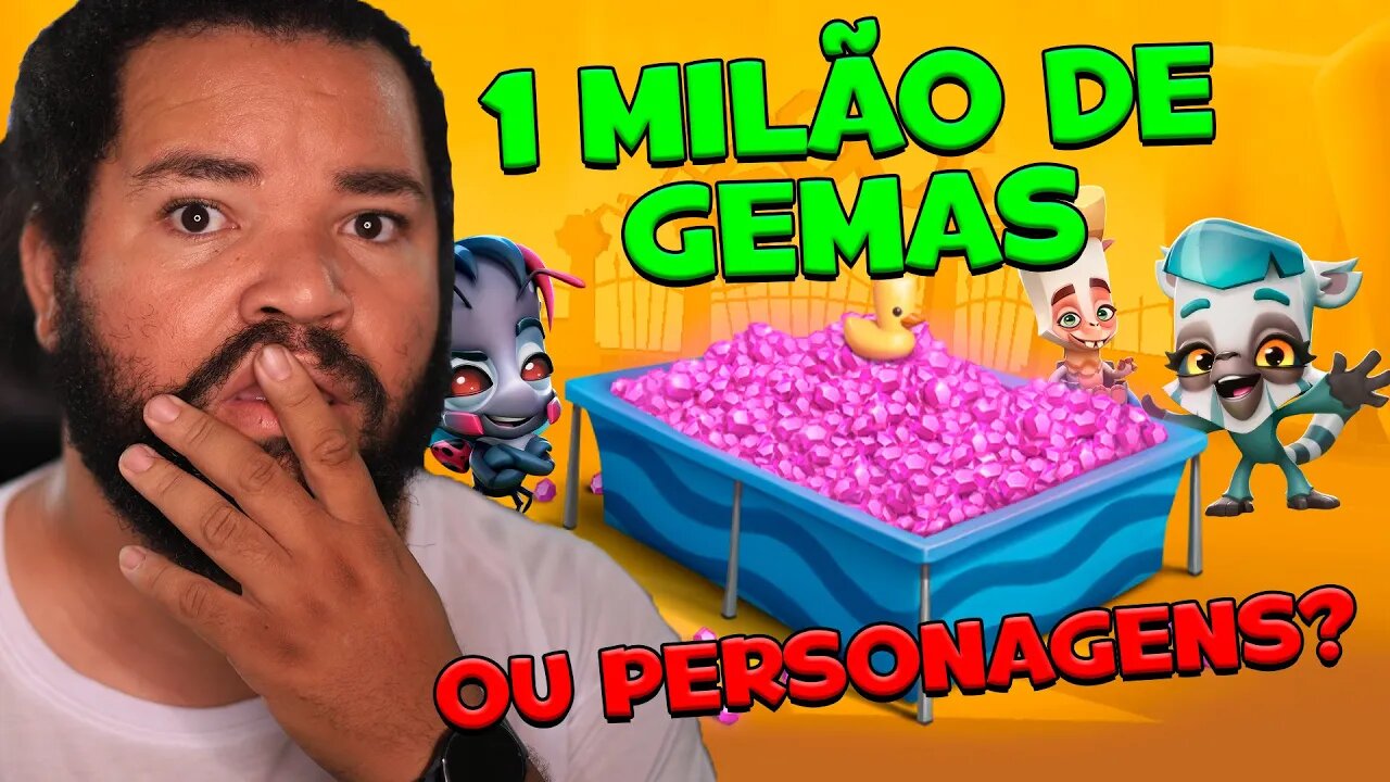 COMPRAR 1 MILHÃO DE GEMAS OU PERSONAGENS NO ZOOBA?Respondendo Inscritos #03