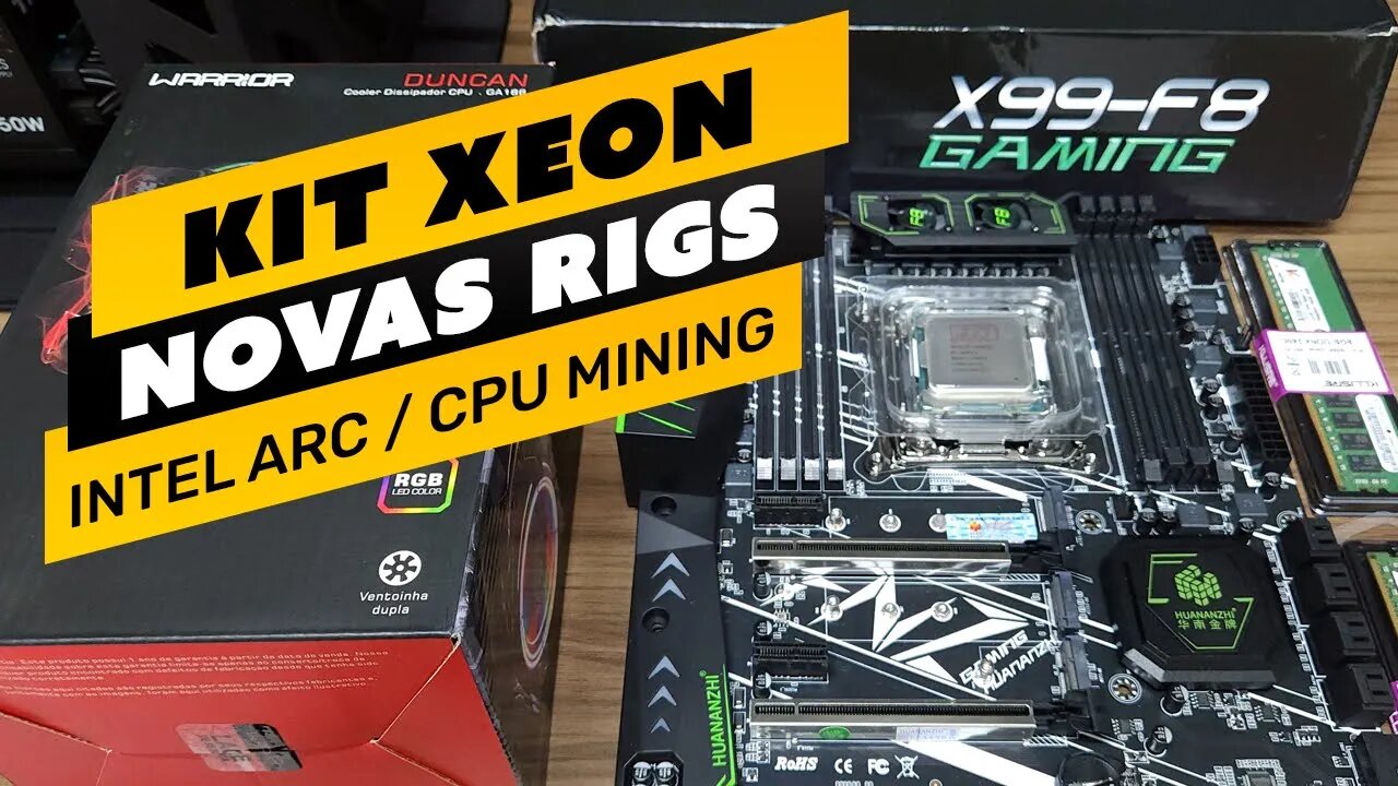 ⛏️🤟🏻 NOVAS RIGS - KIT XEON - MINERAÇÃO POR CPU - INTEL ARC - SITE - O TRABALHO NÃO PARA NUNCA