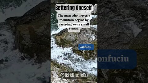 Men's Philosophy : Bettering Oneself - Confucius