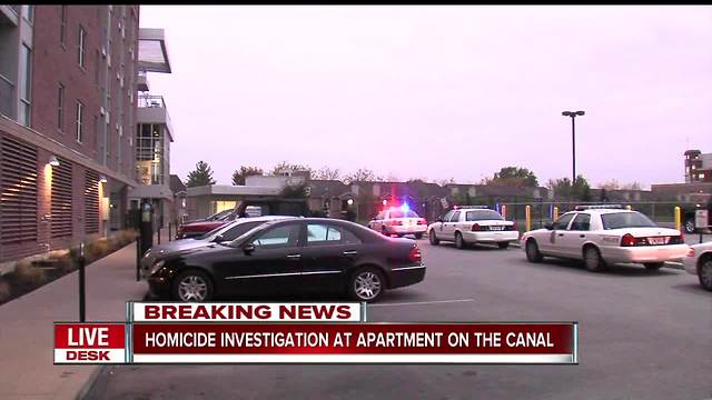 Woman killed in workout room of luxury apartment building on canal near downtown Indianapolis