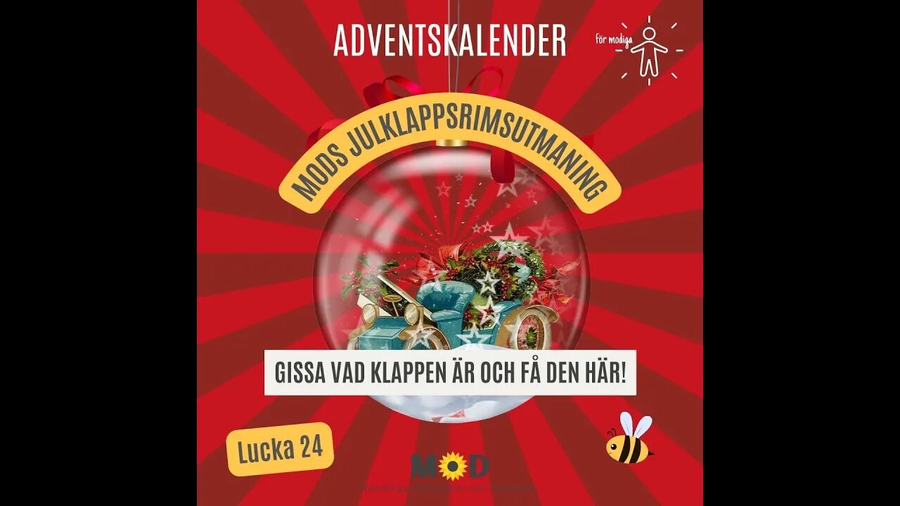 🎁 24 | MoDs julklappsrimsutmaning