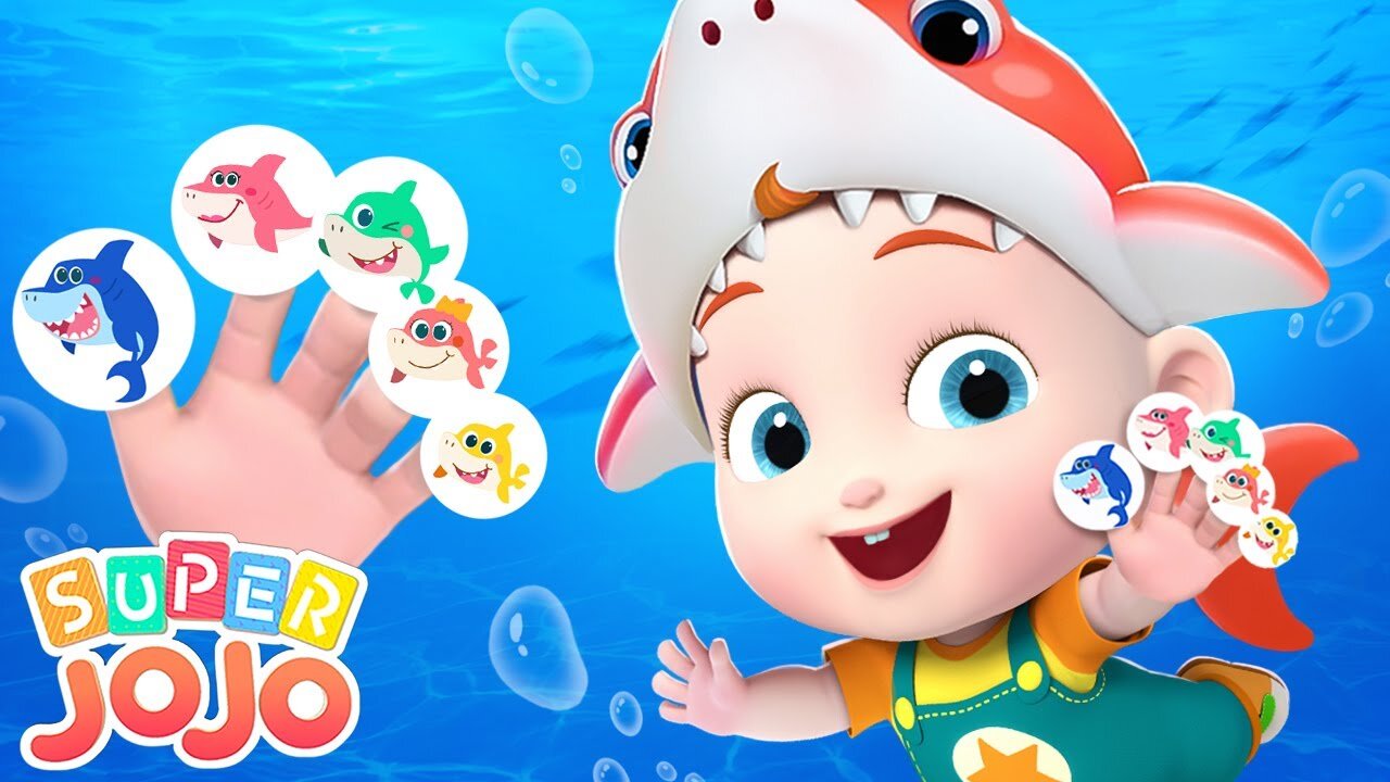 Baby Shark Finger Family Song | Family Dance + More Nursery Rhymes & Kids Songs - Super JoJo