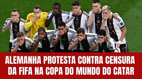 ALEMANHA PROTESTA CONTRA CENSURA DA FIFA NA COPA DO MUNDO DO CATAR