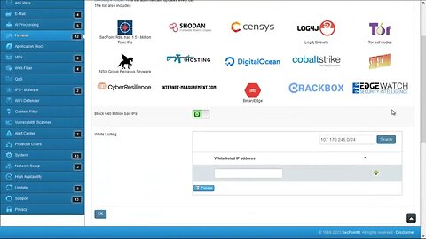 SecPoint Protector V62 UTM Firewall Improved 640 Million Block