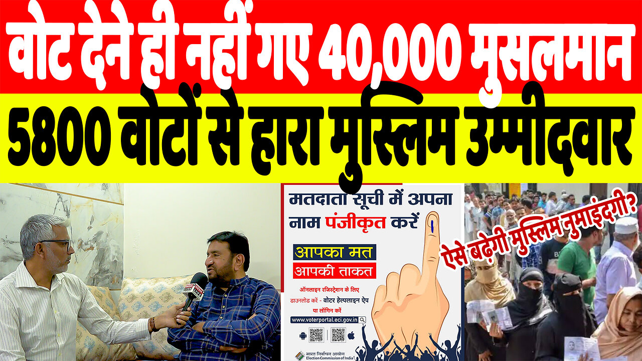 वोट देने ही नहीं गए 40,000 मुसलमान, 5800 वोटों से हारा मुस्लिम उम्मीदवार | DeshLive | Sahal Qureshi