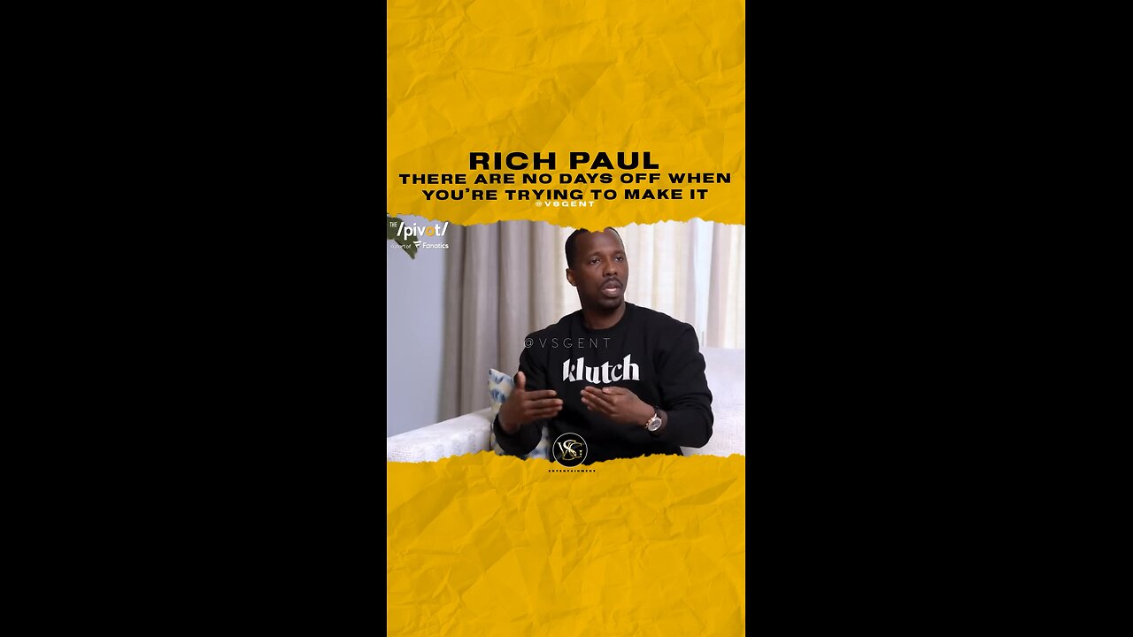 @richpaul There are no days off when you’re trying to make it.