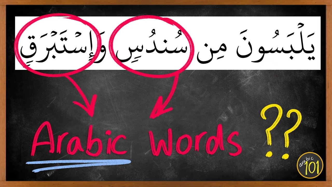 Does the Qur'an contain words that are NOT ARABIC? Arabic101