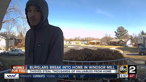 Burglars caught on homeowners surveillance camera