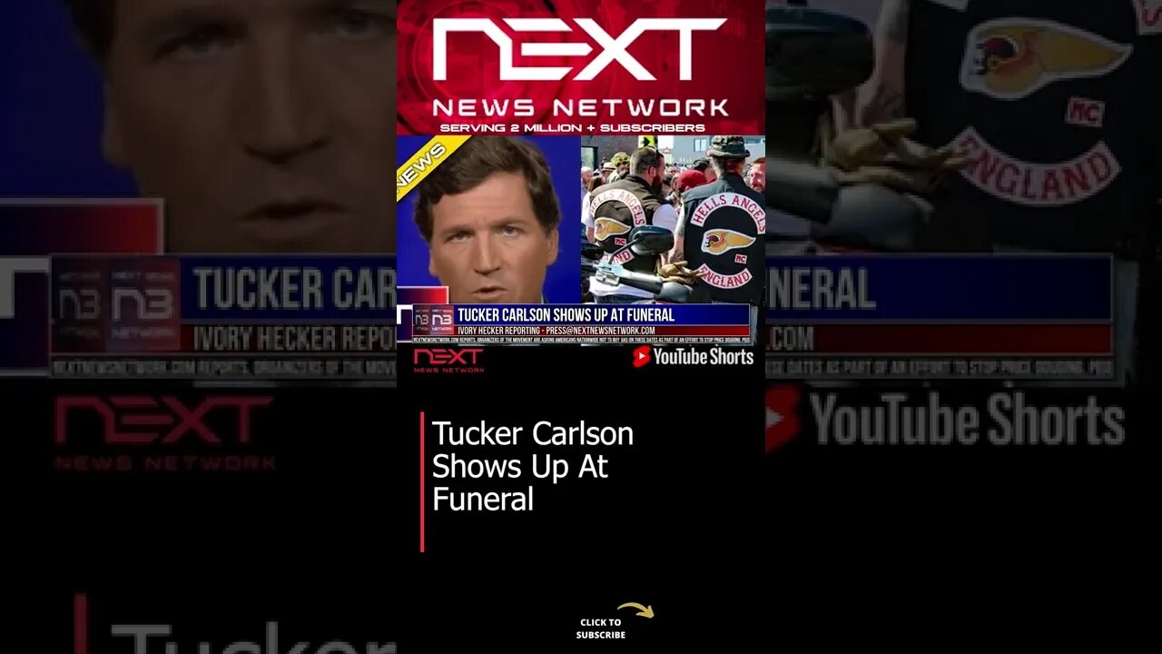 Tucker Carlson Shows Up At Funeral #shorts