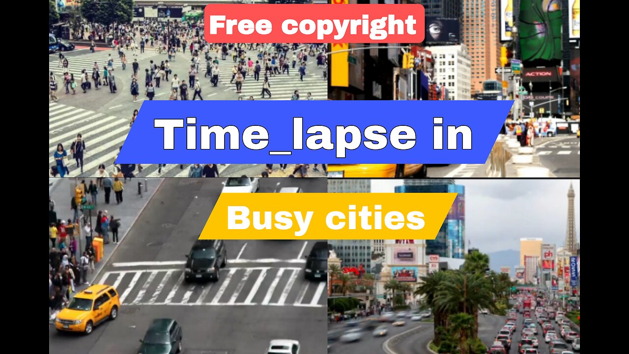 Time lapse video in busy cities