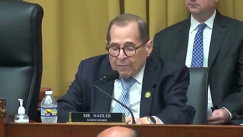 Democrat Rep. Jerry Nadler Unironically Says Personal Grudges Are Not A Basis For Impeachment