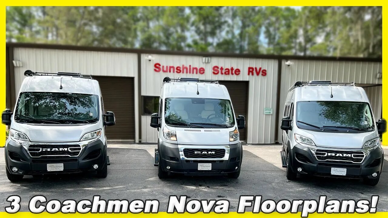 Tour ALL 3 MODELS 2024 Coachmen NOVA Ram ProMaster Class B RV