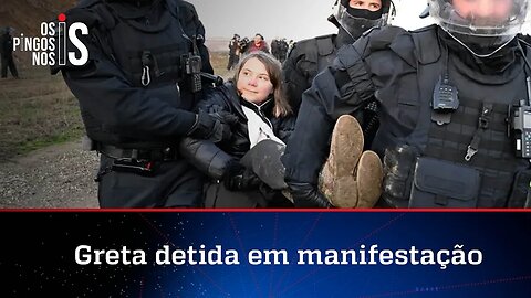 Greta Thunberg é detida em protesto na Alemanha e ri da polícia; veja vídeo
