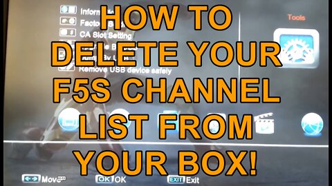 How to Delete Your F5s Channel List