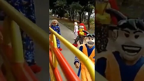 SUPER PULOS NINJAS DO FOFÃO, O MÁSKARA, PATATI E BEN10 DANÇANDO NA CARRETA DA ALEGRIA FURACÃO