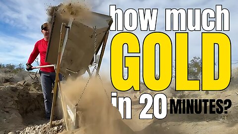 Watch in LESS than 7 minutes how much GOLD I find in 20 minutes in the California desert