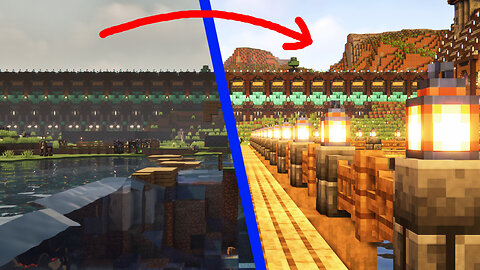 Terraforming the crater and building the docks