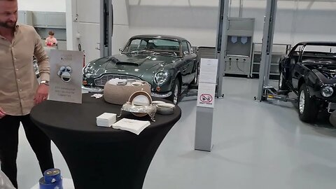 DB6 and Céleste Caviar James Bond life ASTON MARTIN ANTWERPEN Opening New Service Center Willebroek