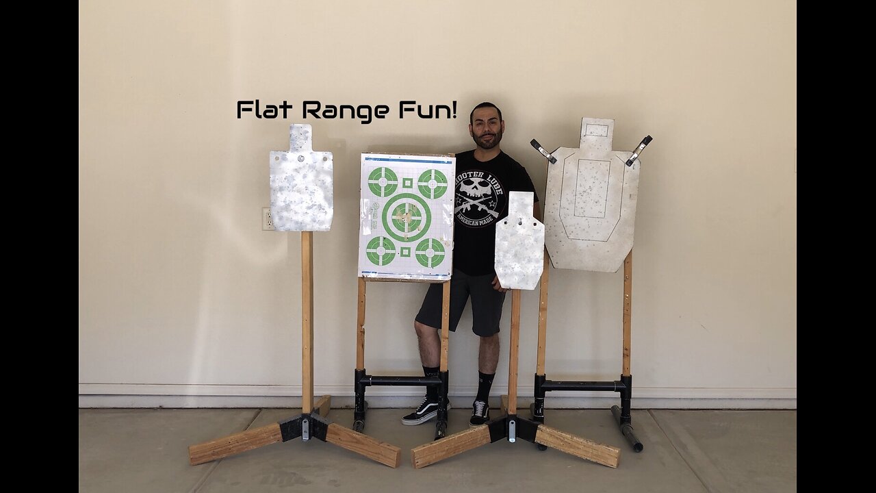 Flat Range target set up.